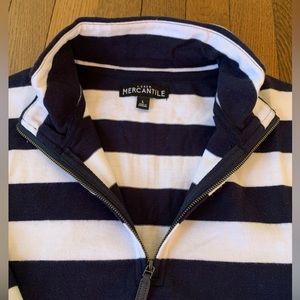 NWOT JCREW mercantile 1/4 zip mock rugby.  Classic fit.